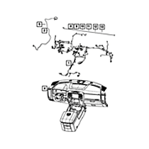 68459736AB Direct Fit Instrument Panel Wiring Harness, Sold Individually