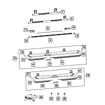 68461642AA Running Boards, Sold individually
