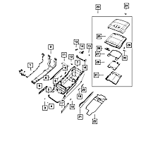 68461679AA Arm Rest - Sold individually