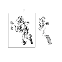 68493444AA Brake Pedal Position Sensor