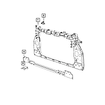 68495787AA Direct Fit Radiator Support Panel Brace, Sold Individually