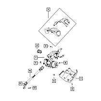 68518661AA Direct Fit Steering Column Intermediate Shaft, Sold Individually