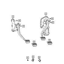 68537891AA Direct Fit Brake Spring Hold Down Pin Clip, Sold Individually