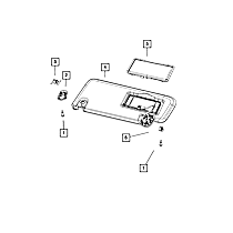 6CR54HL1AE Sun Visor, Direct Fit, Sold Individually