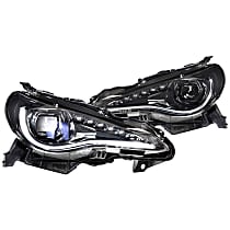 LF470 Driver or Passenger Side Halogen/LED Headlight, With bulb(s)