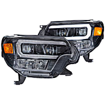 LF529 Driver or Passenger Side Halogen/LED Headlight, With bulb(s)