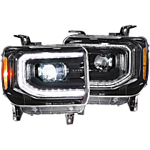 LF544 Driver or Passenger Side Halogen/LED Headlight, With bulb(s)