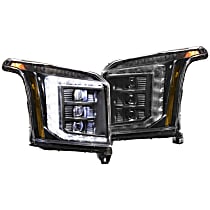 LF545 Driver and Passenger Side LED Headlight, With bulb(s)