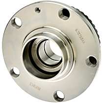 Rear, Driver or Passenger Side Wheel Hub,   Assembly, Axle Nut Torque Spec: 147 Ft-Lbs / 200Nm. Turn Additional 180 Degrees For Both Once Vehicle Is On The Floor. Replace The Nut After Removal., FWD, 5 Lugs, With Bearing, Quality-Built Wheel Hu