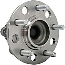 Rear, Driver or Passenger Side Wheel Hub, ELECTRIC/GAS  Assembly, Axle Nut Torque Spec: N/R, FWD, 5 Lugs, With Bearing, Quality-Built Wheel Hub
