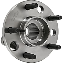 Front, Driver or Passenger Side FWD, Optional Heavy-Duty Upgrade Design, Wheel Hub Assembly, Axle Nut Torque Spec: 107 Ft-Lbs / 145Nm, With Bearing, Quality-Built Wheel Hub