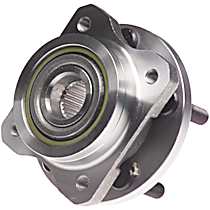 Front, Driver or Passenger Side Wheel Hub,  With 14 in Wheel,  Assembly, Axle Nut Torque Spec: 180 Ft-Lbs / 244Nm, FWD, With Bearing, Quality-Built OE Replacement