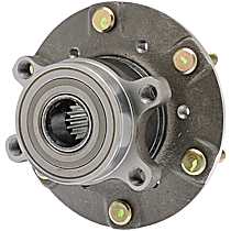 WH513166 Front, Driver or Passenger Side Wheel Hub, 6 Lugs, With Bearing,, Quality-Built Wheel Hub