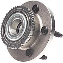 Front, Driver or Passenger Side Wheel Hub,   Assembly, Axle Nut Torque Spec: 221 Ft-Lbs / 300Nm, RWD, With Bearing, Quality-Built OE Replacement