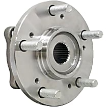 Front, Driver or Passenger Side FWD, Wheel Hub Assembly, Axle Nut Torque Spec: 167 Ft-Lbs / 226Nm, With Bearing, Quality-Built OE Replacement