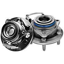 Front, Driver or Passenger Side Wheel Hub,   Assembly, Axle Nut Torque Spec: 185 Ft-Lbs / 251Nm, 4WD, With Bearing, Quality-Built OE Replacement