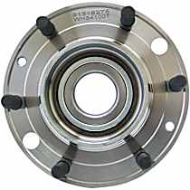 Rear, Driver or Passenger Side Wheel Hub, 6 Lugs, With Bearing, Quality-Built Wheel Hub