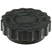 MO109 Oil Filler Cap - Black, Plastic and Rubber, Direct Fit, Sold individually