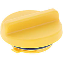 Oil Filler Cap - Yellow, Plastic and Rubber, Direct Fit, Sold individually