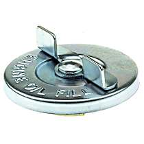 MO77 Oil Filler Cap - Silver, Metal and Rubber, Direct Fit, Sold individually