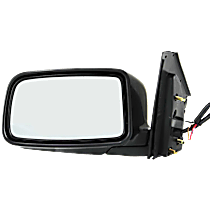 Driver Side Mirror, Power Adjust, Non-Heated, Paintable, Manual Folding, No Signal Light, No Blind Spot Feature, No Memory, No Puddle Light, No Auto-Dimming