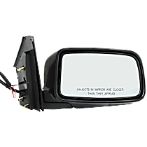 Passenger Side Mirror, Power Adjust, Non-Heated, Paintable, Manual Folding, No Signal Light, No Blind Spot Feature, No Memory, No Puddle Light, No Auto-Dimming