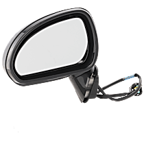Driver Side Mirror, Power Adjust, Heated, Paintable, Manual Folding, No Signal Light, No Blind Spot Feature, No Memory, No Puddle Light, No Auto-Dimming