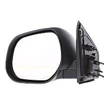 Driver Side Mirror, Power Adjust, Non-Heated, Paintable, Manual Folding, No Signal Light, No Blind Spot Feature, No Memory, No Puddle Light, No Auto-Dimming
