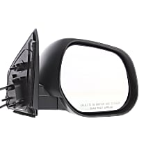 Passenger Side Mirror, Power Adjust, Non-Heated, Paintable, Manual Folding, No Signal Light, No Blind Spot Feature, No Memory, No Puddle Light, No Auto-Dimming