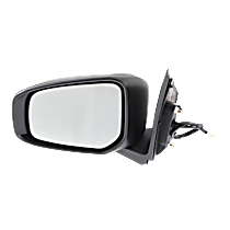 Driver Side Mirror, Power Adjust, Non-Heated, Paintable, Manual Folding, In-housing Signal Light, No Blind Spot Feature, No Memory, No Puddle Light, No Auto-Dimming