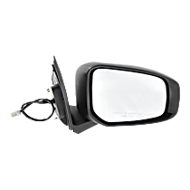 Passenger Side Mirror, Power Adjust, Non-Heated, Paintable, Manual Folding, In-housing Signal Light, No Blind Spot Feature, No Memory, No Puddle Light, No Auto-Dimming