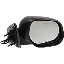 Passenger Side Mirror, Power Adjust, Heated, Paintable, Manual Folding, No Signal Light, No Blind Spot Feature, No Memory, No Puddle Light, No Auto-Dimming
