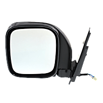 Driver Side Mirror, Power Adjust, Heated, Paintable, Manual Folding, No Signal Light, No Blind Spot Feature, No Memory, No Puddle Light, No Auto-Dimming