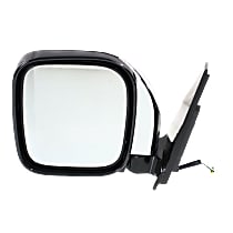 Driver Side Mirror, Power Adjust, Heated, Chrome, Manual Folding, No Signal Light, No Blind Spot Feature, No Memory, No Puddle Light, No Auto-Dimming