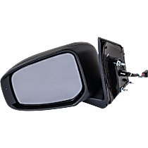 Driver Side Mirror, Power Adjust, Heated, Paintable, Manual Folding, In-housing Signal Light, No Blind Spot Feature, No Memory, No Puddle Light, No Auto-Dimming