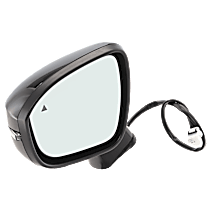 Driver Side Mirror, Power Adjust, Non-Heated, Manual Folding, Paintable, In-housing Signal Light, No Memory, No Puddle Light, No Auto-Dimming, With Blind Spot Glass