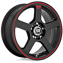 MR11656531740 Aluminum Black Wheel, 15 in. X 6.5 in., 5 x 4.5 in. Bolt Pattern