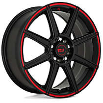MR14277021940 Aluminum Black Wheel, 17 in. X 7 in., 5 x 4.5 in. Bolt Pattern