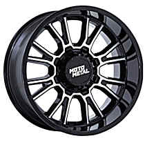 MO810BD17908001 Aluminum Black Wheel, 17 in. X 9 in., 8 x 6.5 in. Bolt Pattern