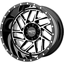 MO98568068306N Aluminum Black Wheel, 16 in. X 8 in., 6 x 5.5 Bolt Pattern