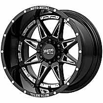 MO99379080312N Aluminum Black Wheel, 17 in. X 9 in., 8 x 6.5 in. Bolt Pattern