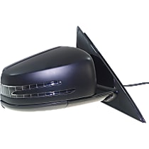 Passenger Side Mirror, Power, Manual Folding, Heated, Paintable, In-housing Signal Light, With memory, With Puddle Light, Without Auto-Dimming, Without Blind Spot Feature