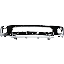Front, Lower Bumper, Chrome, Without Mounting Brackets