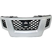 Grille Assembly, Painted Silver Shell with Painted Gray Insert