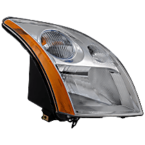 Passenger Side Halogen Headlight, With bulb(s), Sedan, OE Replacement