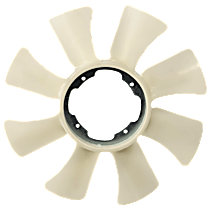 Radiator Fan Blade, 6 Cyl., 3.0L Engine, with White Blade
