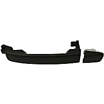 Front, Passenger Side or Rear, Driver or Passenger Side Exterior Door Handle, Textured Black, Without Key Hole