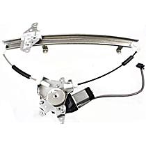 Front, Passenger Side Power Window Regulator, With Motor