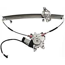 Front, Driver Side Power Window Regulator, With Motor