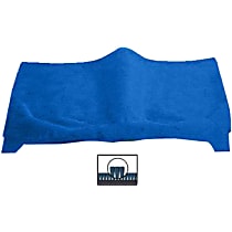 Rear Carpet Kit, 4-Door; Sport Utility; Tailgate, Blue, Carpet